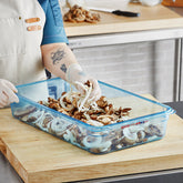 ARAVEN 07827 FULL SIZE BLUE ABS PLASTIC FOOD PAN - 4" DEEP - Mabrook Hotel Supplies